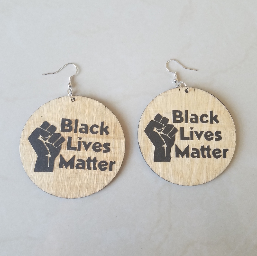 Black lives matter earrings